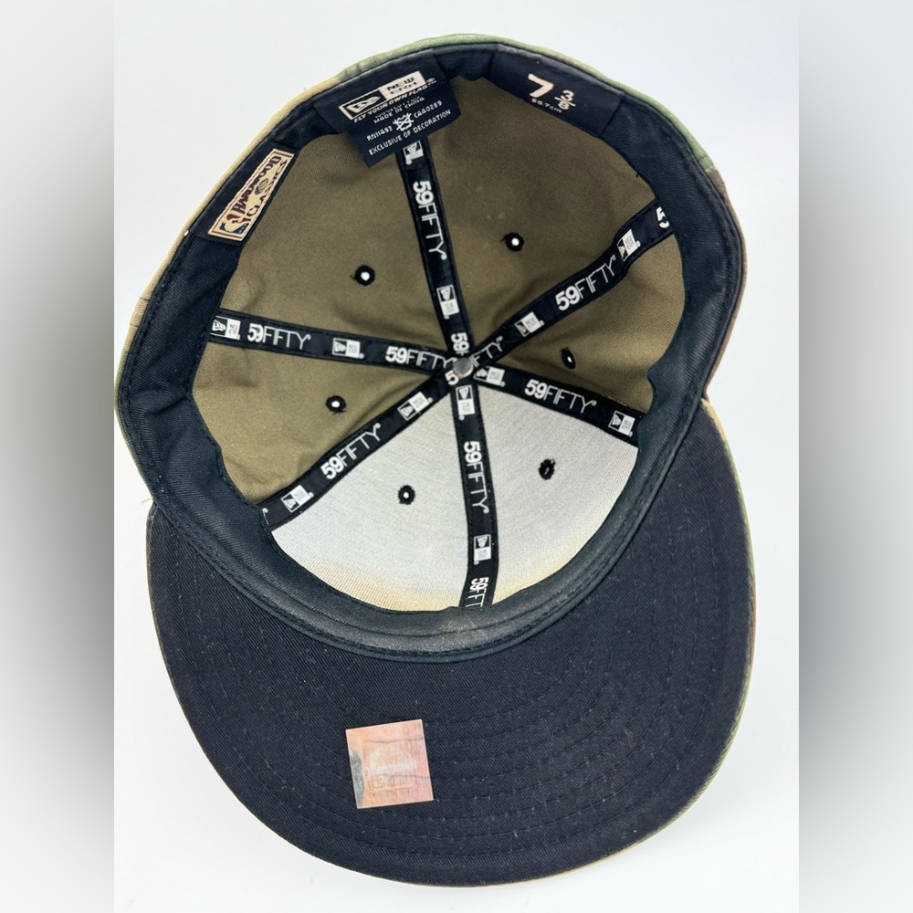 New Era Chicago Bulls Windy City Hardwood Classics NBA Camo Basketball Cap 7 3/8 - Picture 9 of 11
